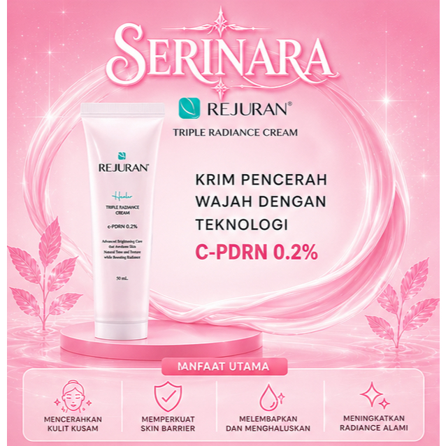 [SKINCARE KOREA ANTI AGING ELASTIC] REJURAN TRIPLE RADIANCE CREAM 50ML - MENCERAHKAN & MENGHIDRASI K