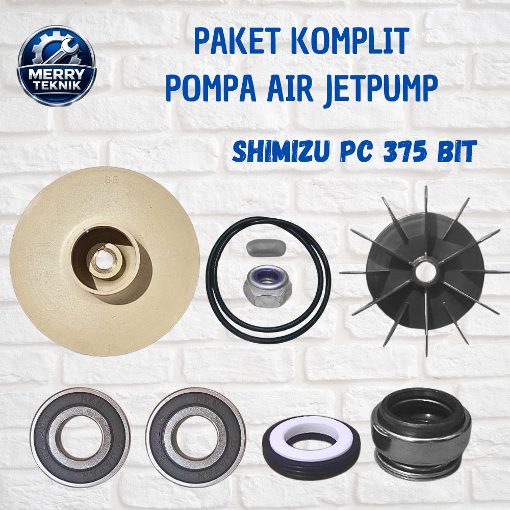 Paket Komplit Sparepart Pompa Air Shimizu PC 375 BIT