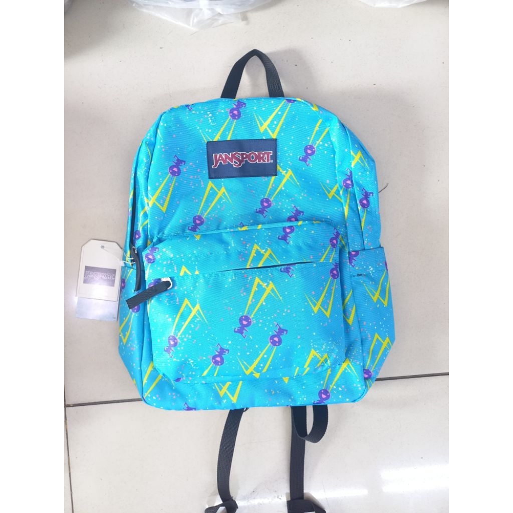 Tas Ransel JansPort Incredibels SuperBreak Biru atau Turkis Pria atau Wanita