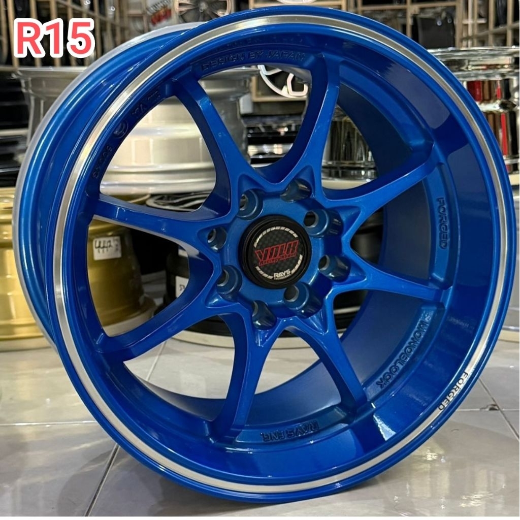 Velg CE28 Celong R15 Blue 4x100 / 114 ( AGYA AYLA CALYA SIGRA JAZZ YARIS BRIO AVANZA XENIA MOBILIO S