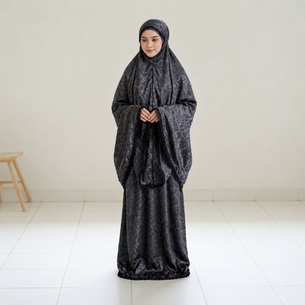 FIJANNAH|Mukena setelan silk jacquard