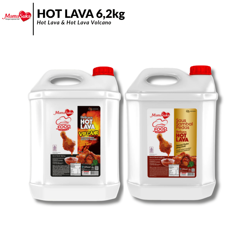 MAMASUKA Delisaos 6,2kg Hot Lava & Hot Lava Volcano
