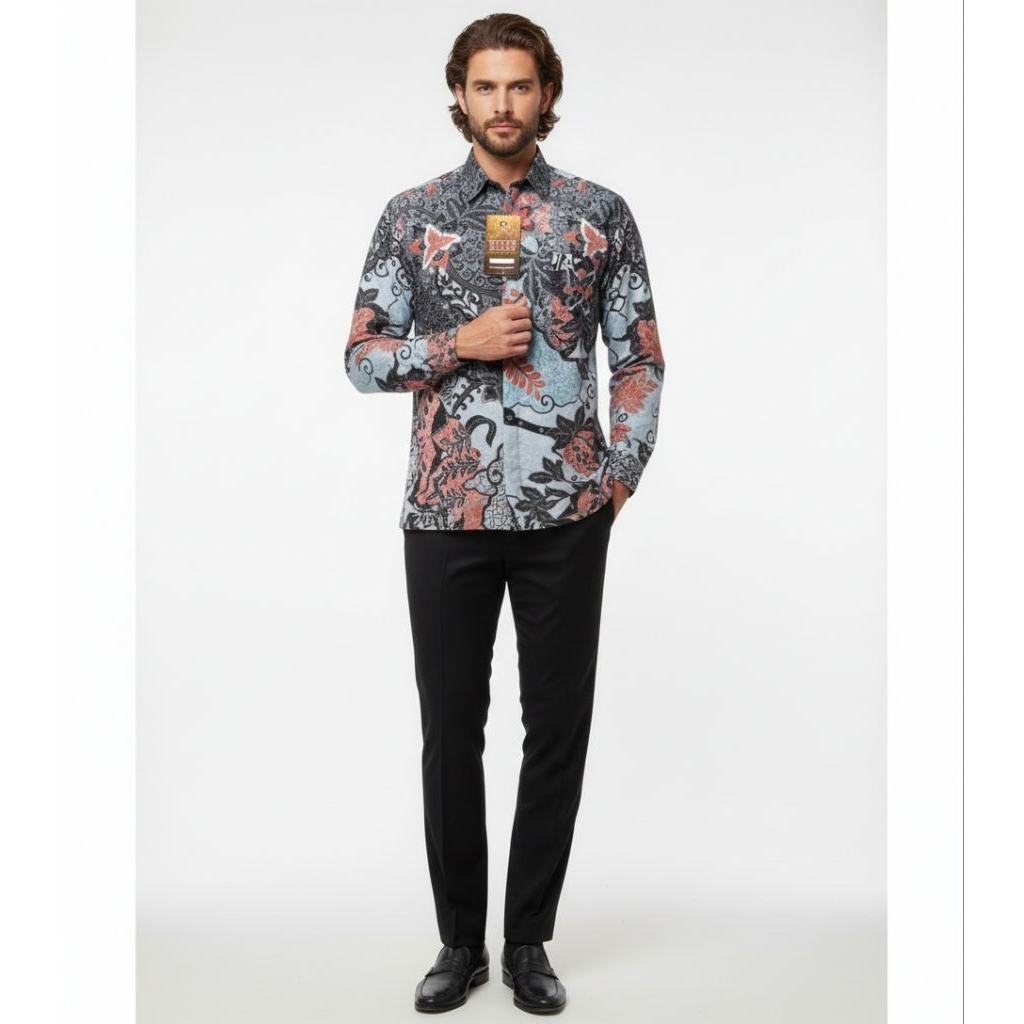 BATIK HALUS SINAR BANTEN Kemeja Batik Pria,Moderen,Model Elegan.
