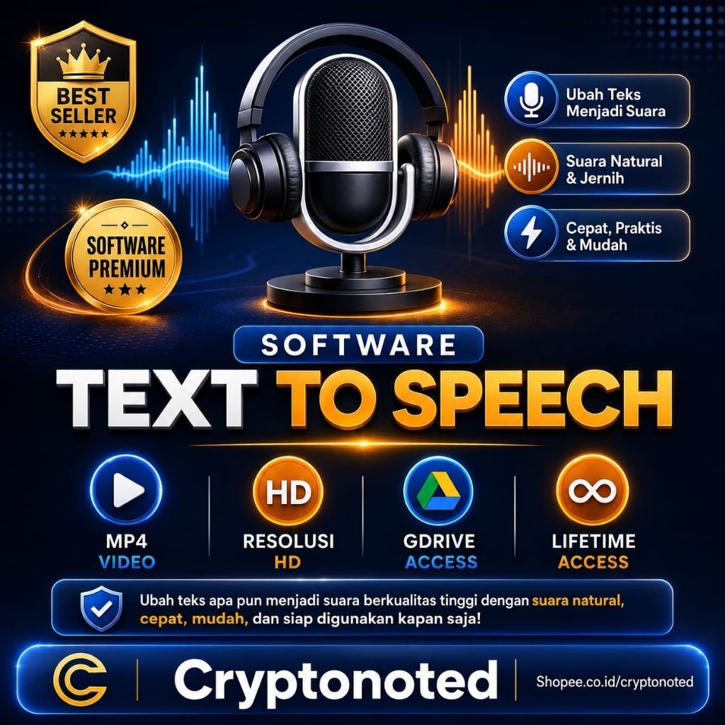 SOFTWARE TEXT TO SPEECH BAHASA INDONESIA DAN BAHASA ASING NATURAL DENGAN AI