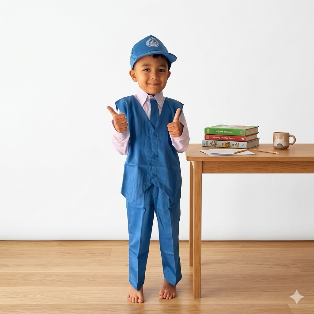 Baju tk nasional rompi sambung