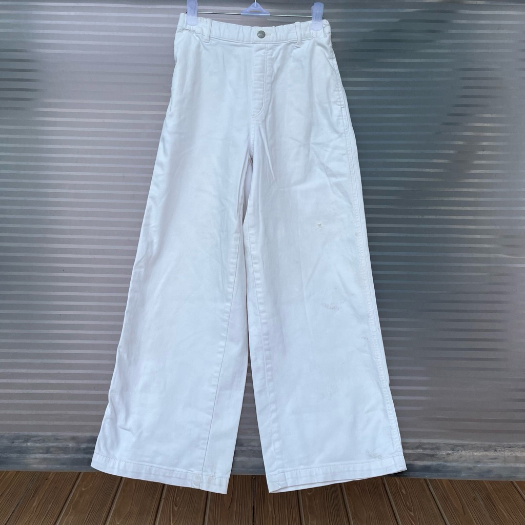 Sale Uniqlo Kulot Jeans Off White Minus
