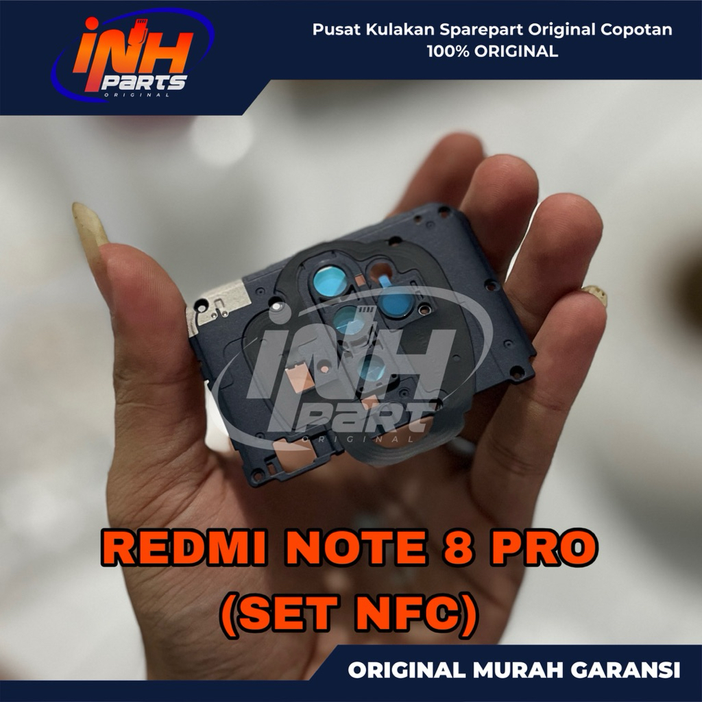 [INH PARTS] COVER TUTUP MESIN SET NFC REDMI NOTE 8 PRO ORIGINAL COPOTAN