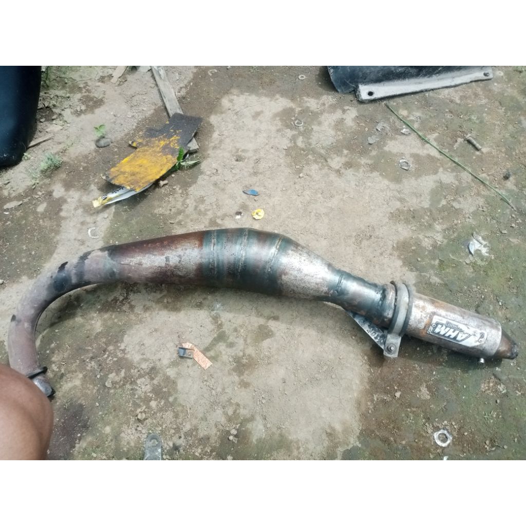 knalpot kolong AHM satria 2tak
