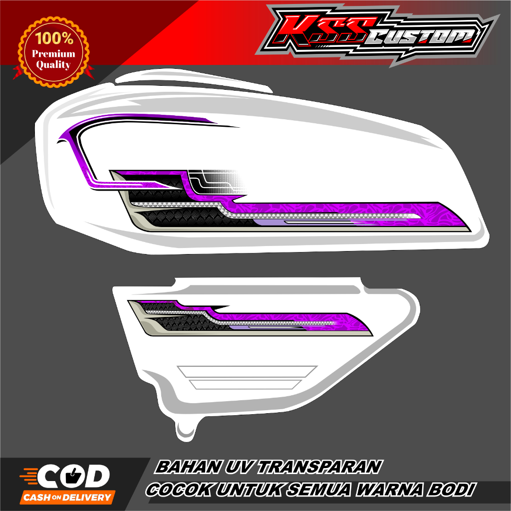 STRIPING GL 100 BAHAN TRANSPARAN - STRIPING GL CEPEK - STRIPING GL 125 TRANSPARAN
