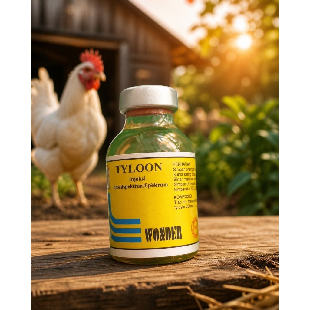 tylon 20 ml obat tyloon injeksi ayam burung merpati sakit snot mata bengkak by wonder