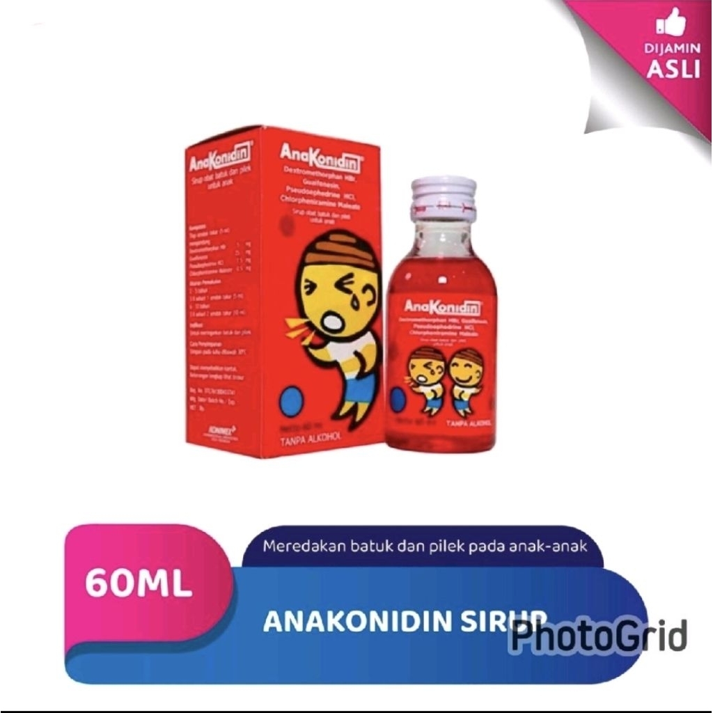 Anakonidin botol sirup obat batuk anak ukuran 60ml