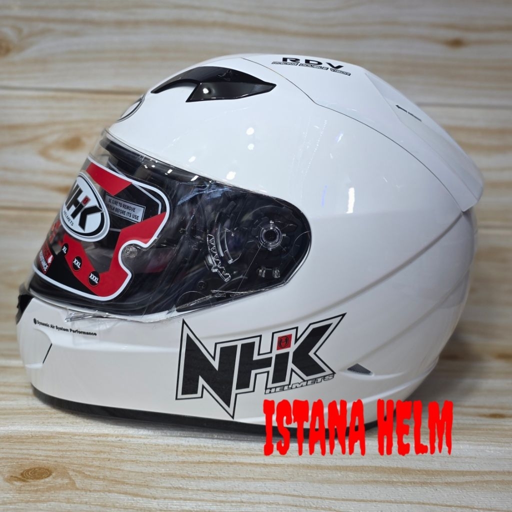 HELM NHK FULL FACE NHK GP1000 SOLID WHITE | ORIGINAL NHK