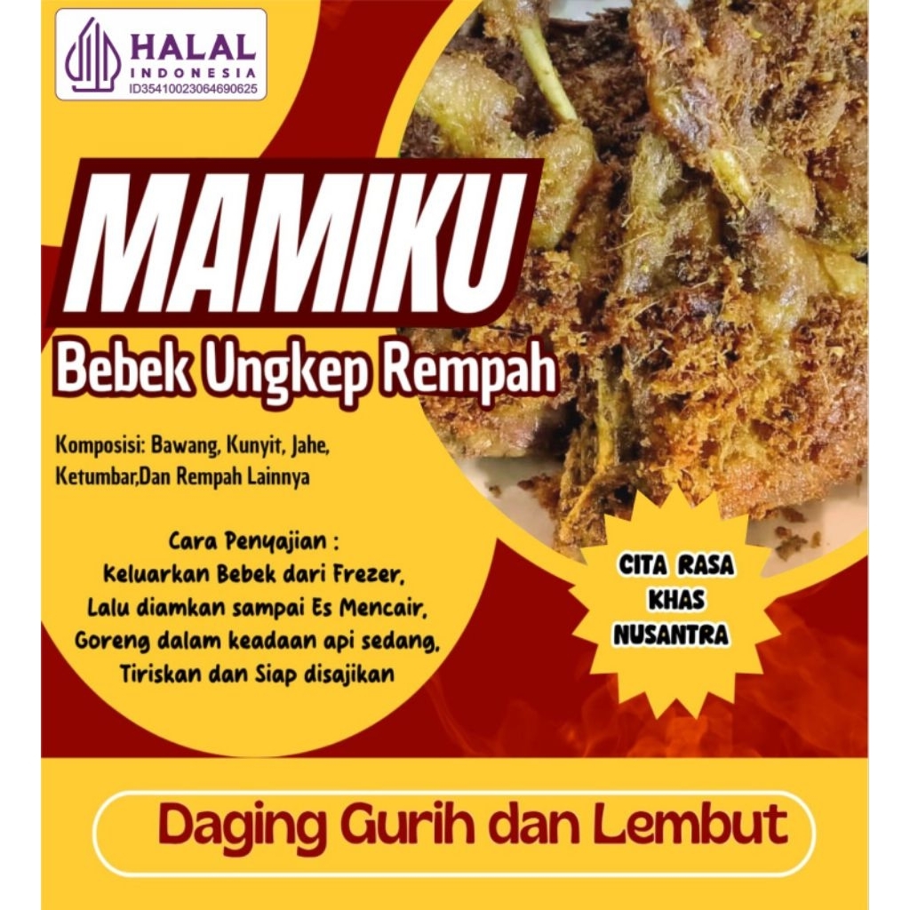 (INSTAN) SPESIAL BEBEK UNGKEP FROZEN BEBEK UNGKEP