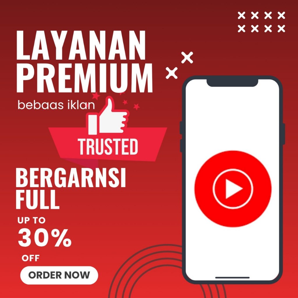 LAYANAN PREMIUM YOUTUBE+MUSICK BERGARANSI