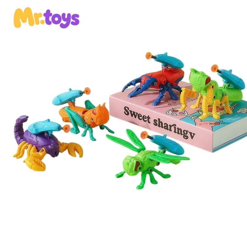 RJM Toys Mainan Rakitan DIY Serangga Capung Kalajengking Kumbang  Mainan Edukasi Bongkar Pasang Temb