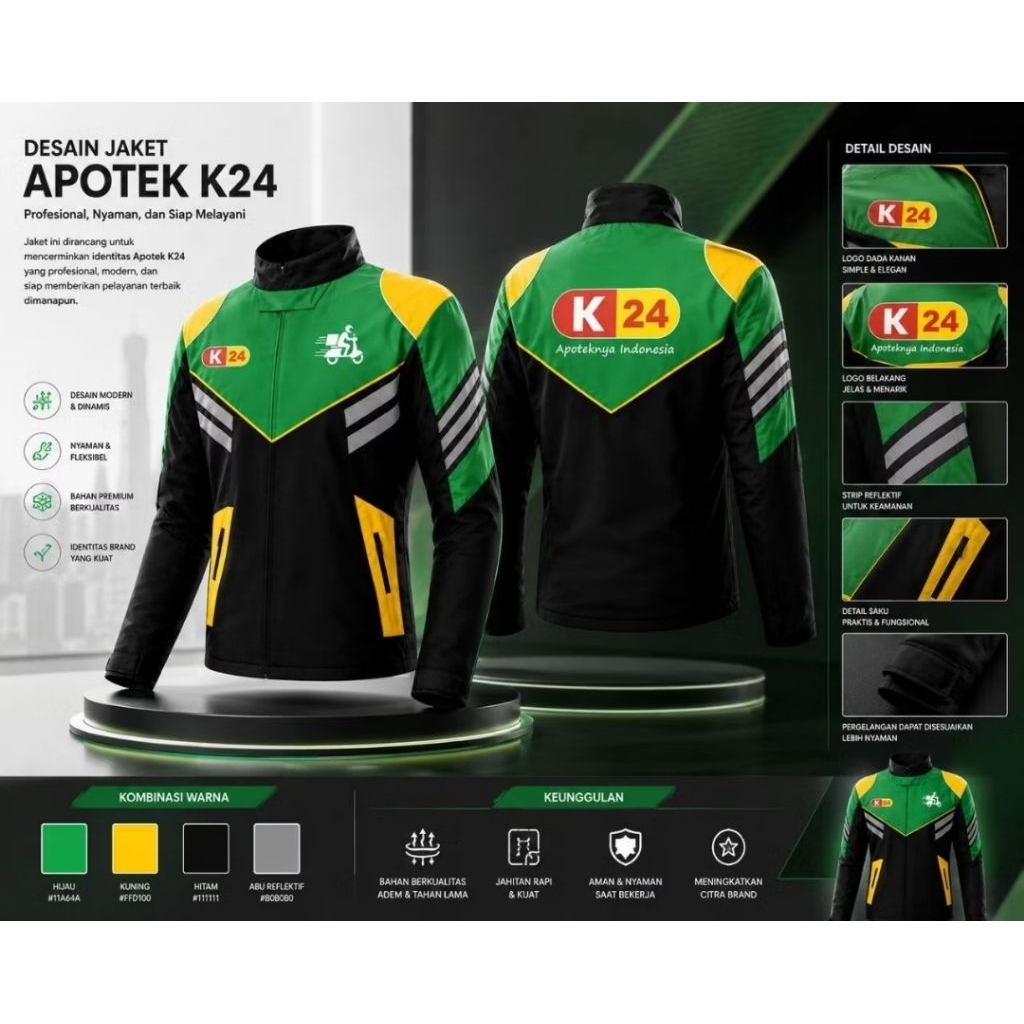 jaket custom apotik K24