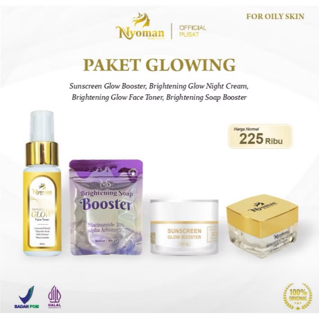 [ORIGINAL] PAKET HEMAT GLOWING MIX NYOMAN SKINCARE