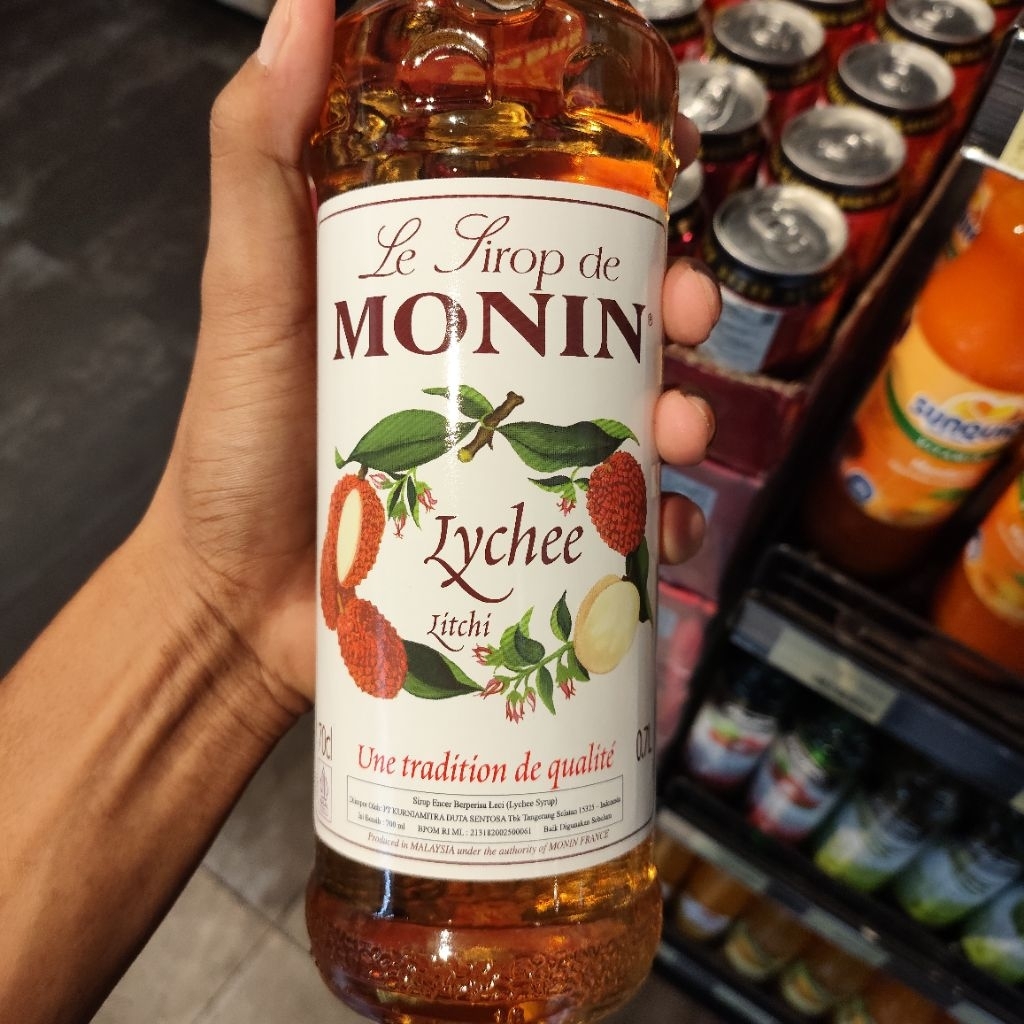 Monin Syrup Lychee 700ml / Sirup Monin Rasa Leci / Monin Leci Kafe Premium