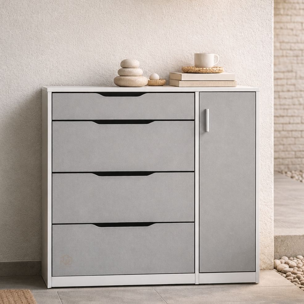 Lemari Kabinet Minimalis Drawer Lemari Buffet Rak Sepatu Aesthetic