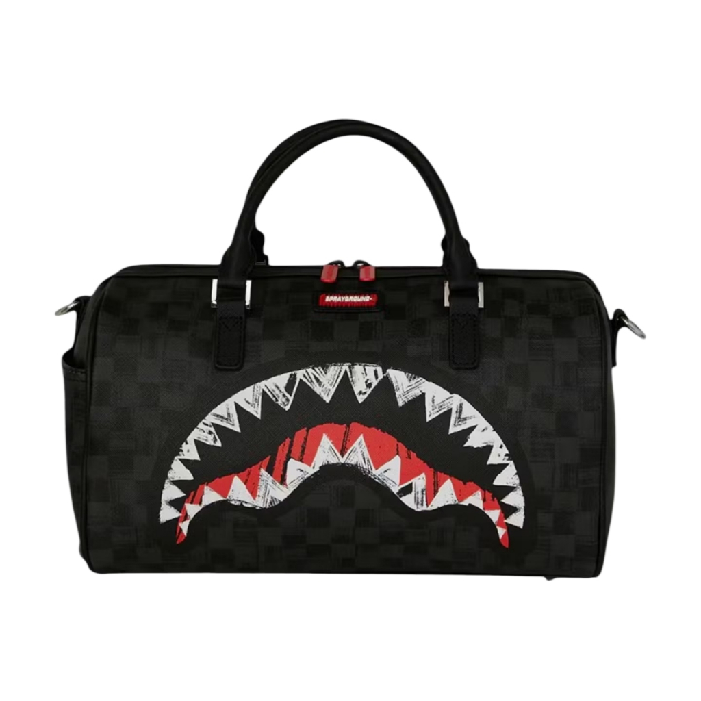 Sprayground Scribble Shark Mini Duffle Bag / Tas Branded Original