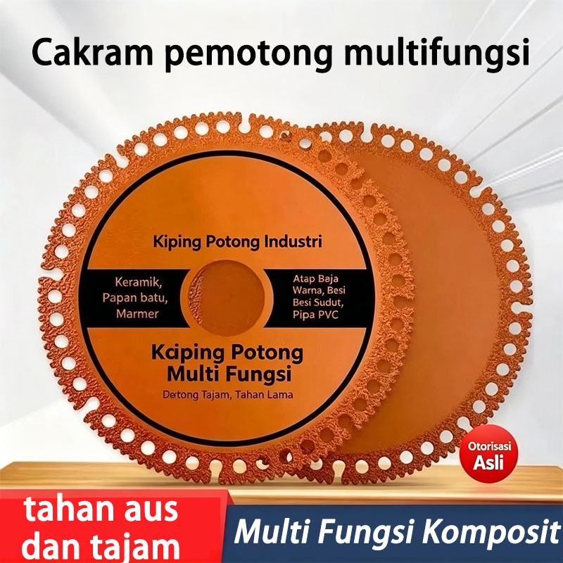 Cakram pemotong komposit multifungsi, cocok untuk mesin gerinda sudut, dapat digunakan untuk memoton