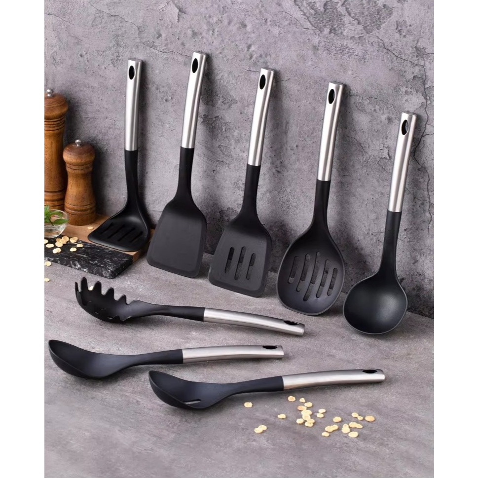 Shenar Spatula Set Centong / Spatula Stainless / Kitchen Utensil Set / Mocha Cooking Utensil - MOCHA
