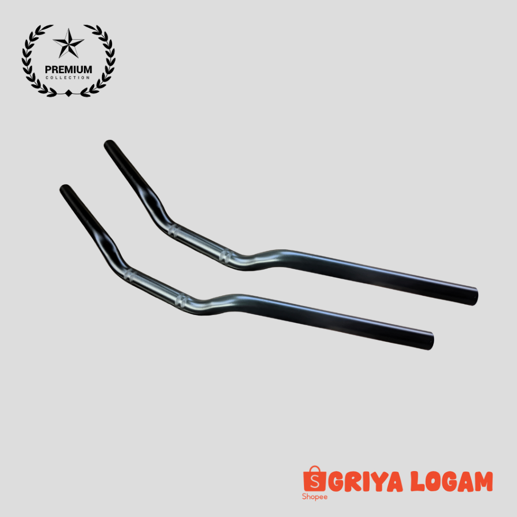 Stang RZR Variasi Hitam Panjang 65 CM Tebal 3mm Setang Stir Motor Custom Universal Beat Street Vixio
