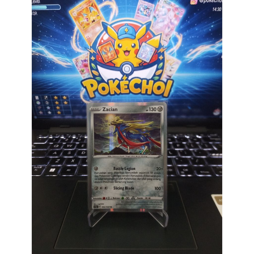 Zacian - 052/068 R | Holo (H) | TCG Pokemon Arkana Memuncak