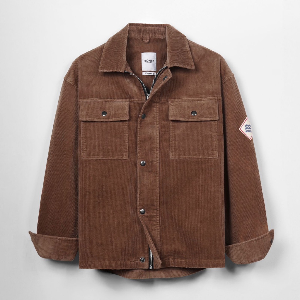 HIGHTY Archi Brown Corduroy Jacket | Jaket Pria