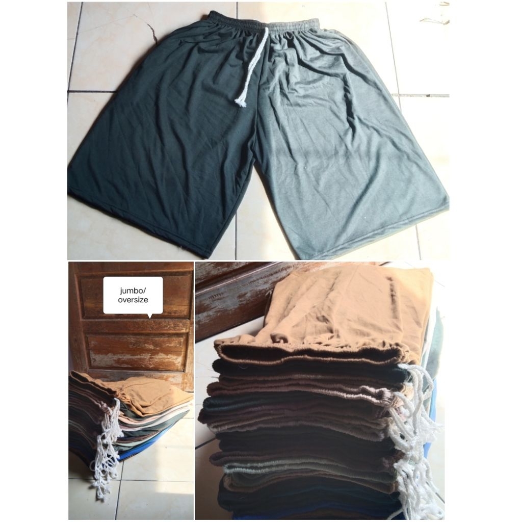 PROMO ISI 3 Celana kolor dewasa ukuran jumbo/oversize untuk pria/wanita