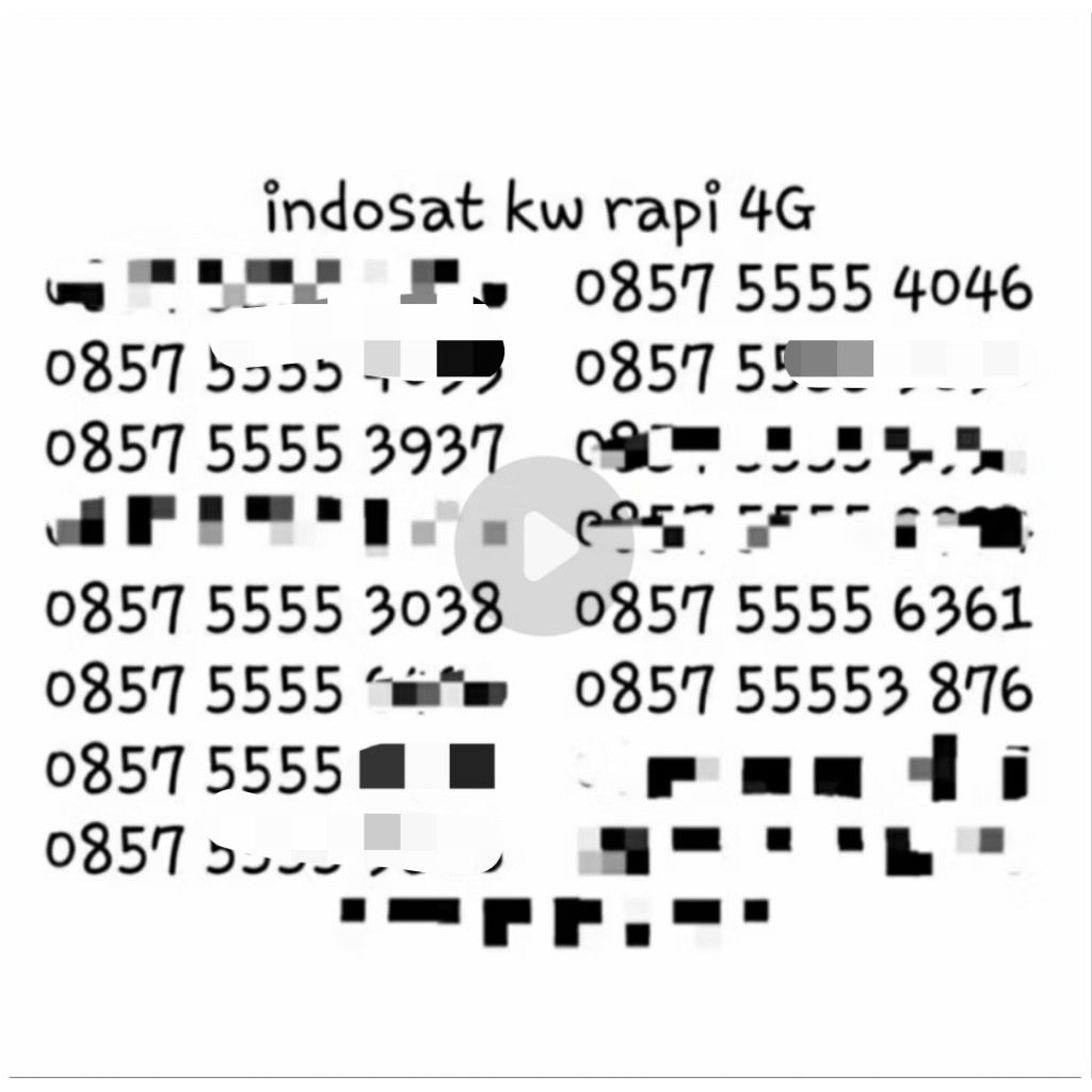 Nomor cantik indosat 4G kwarted 4 rapi