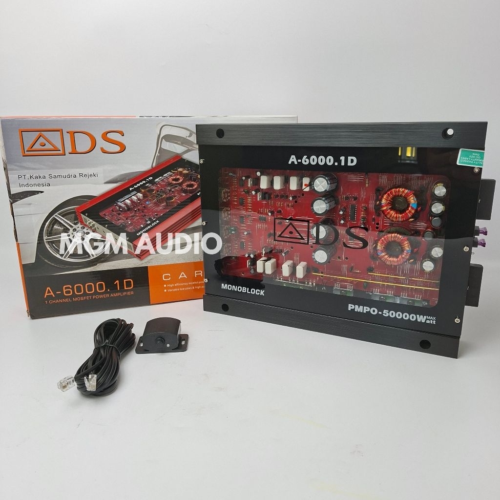 Power Monoblok ADS A 6000.1D Amplifier 1Channel Mosfed 50000W PMPO Class D