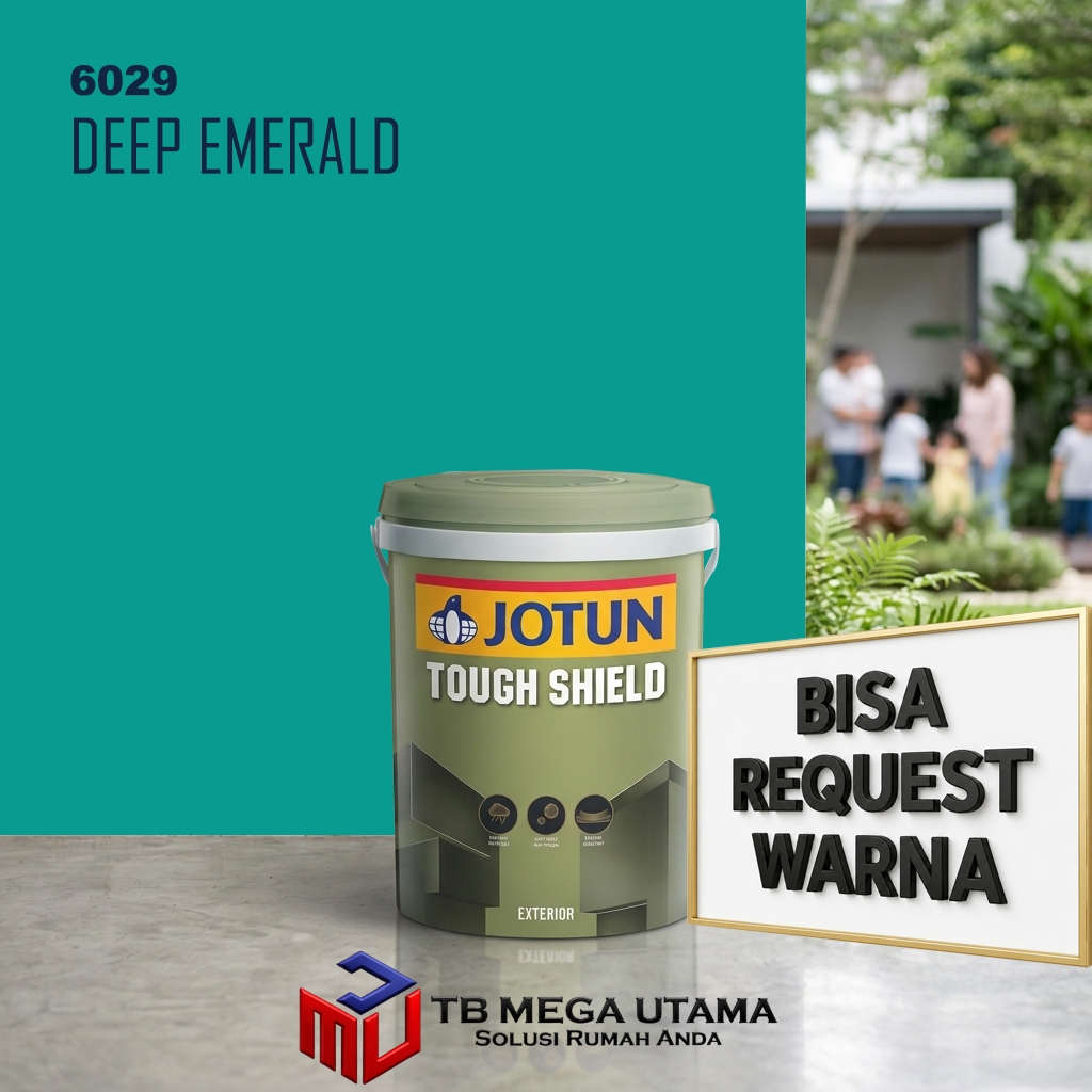 Jotun Tough Shield 6029 DEEP EMERALD 18L (25kg) Cat Dinding Tembok Exterior | C