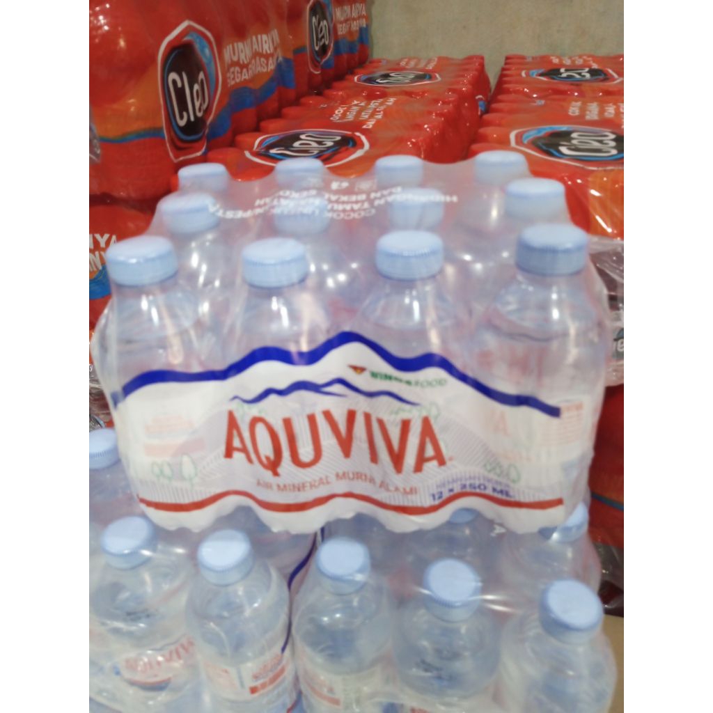Aquviva 250ml isi 12 botol / aquviva botol kecil / air mineral botol kecil