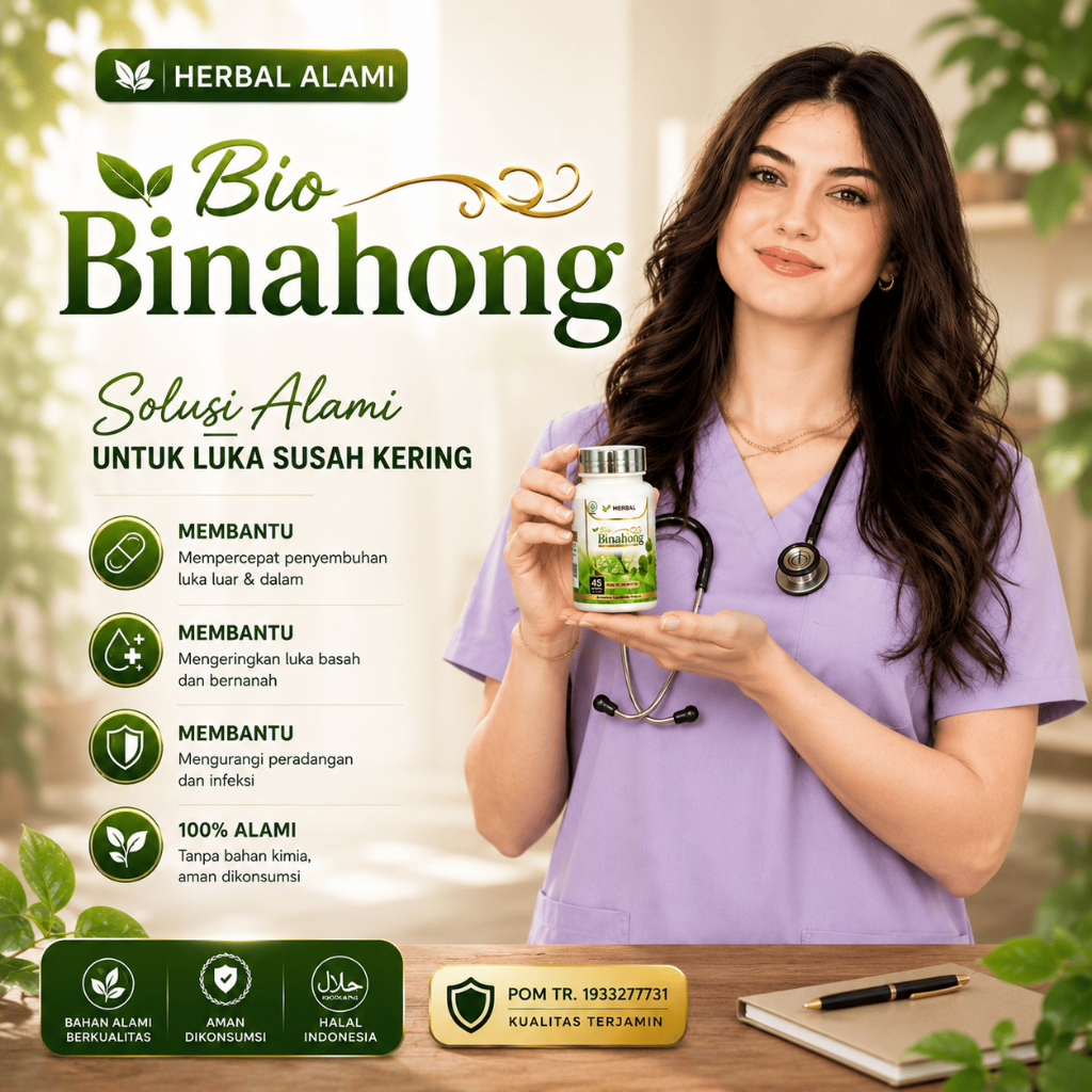 Bio binahong Kapsul Ekstrak daun binahong obat pengering luka jahitan Penyembuh Luka Operasi