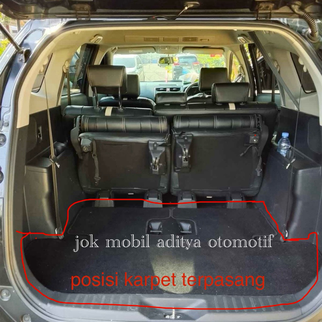 karpet dasar bludru belakang rush / terios 2018-2026 original copotan