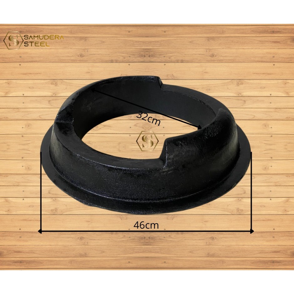 Tungku kompor kwali range 32 cm besi cor