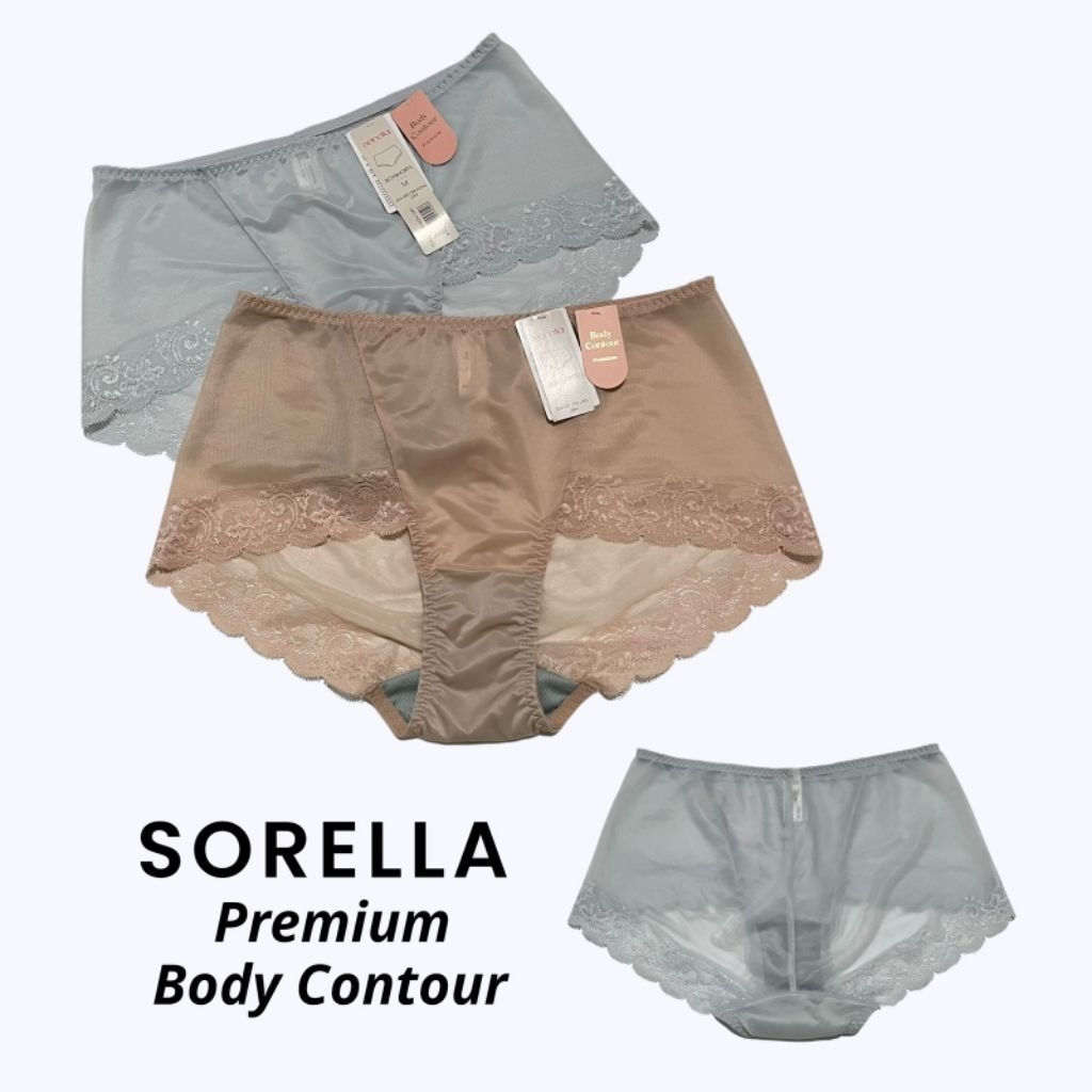 Sorella Body Contour Panty Premium Soft Lace Boxshorts size L - SR1298
