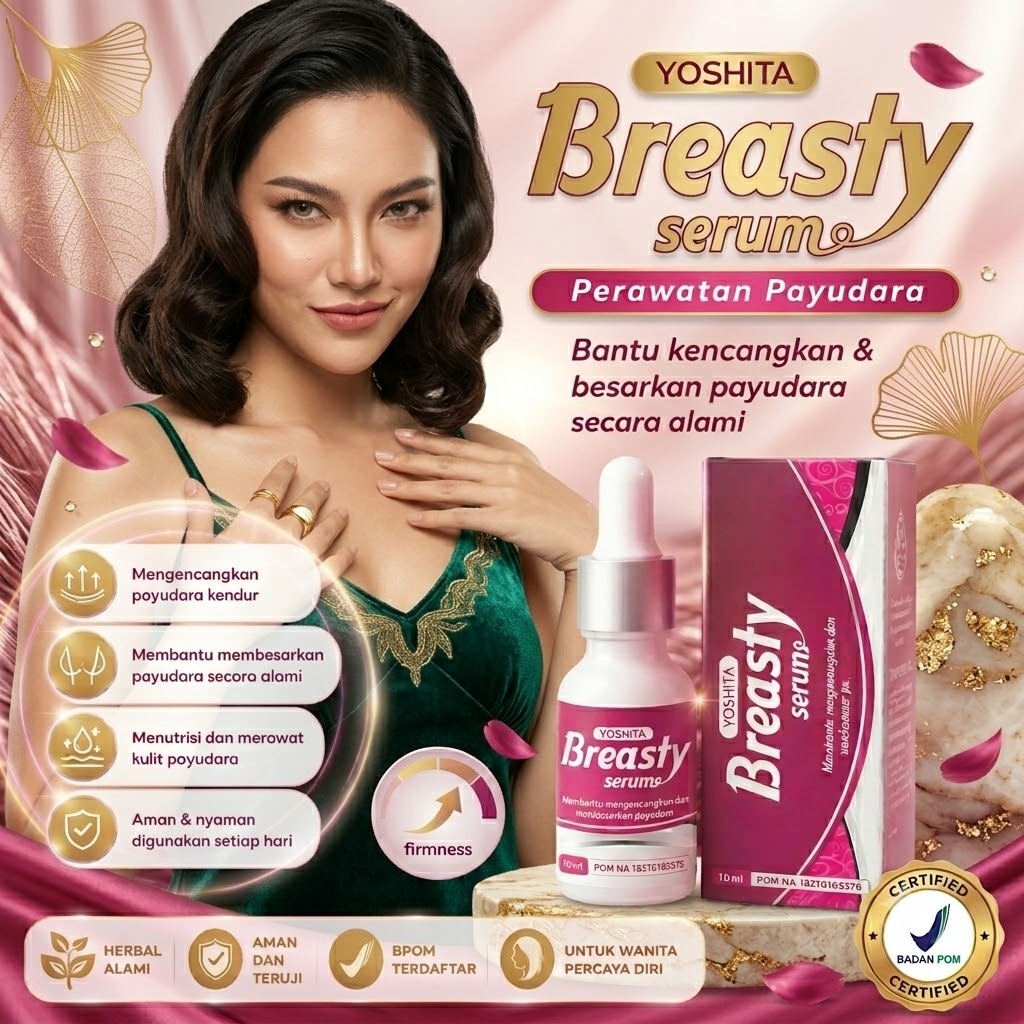 Yoshita breasty serum pengencang payudara Bantu Tampak Lebih Berisi & Kencang