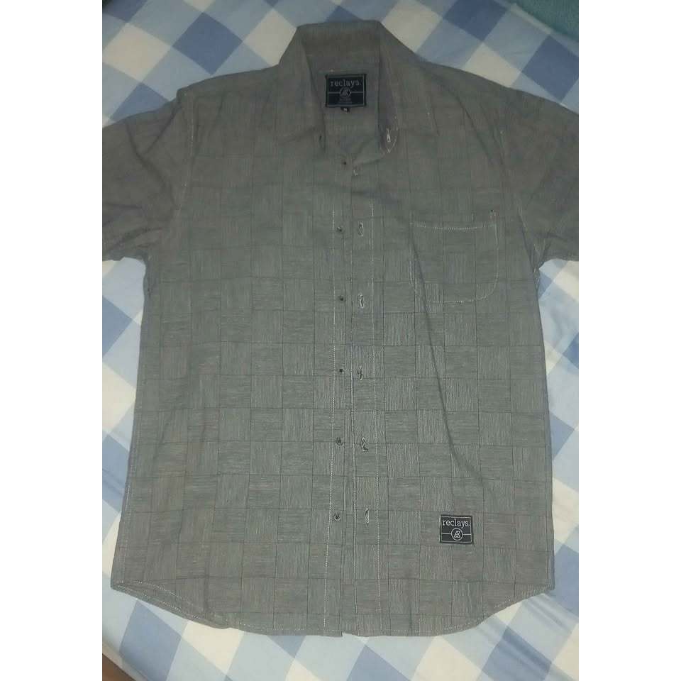 Kemeja Distro Reclays Grey Size M Original