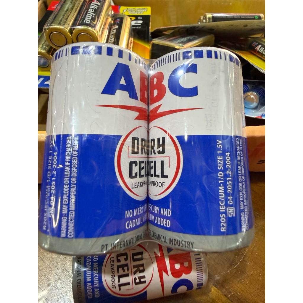 Baterai ABC Biru Size D / R20S isi @2pcs