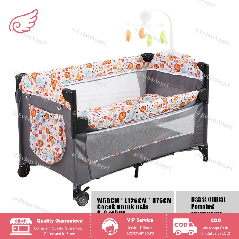 EVIANANGEL Box Bayi Tempat Tidur Bayi Ranjang Bayi Baby Box Bisa Dilipat Box Bayi Tempat Tidur Bayi 