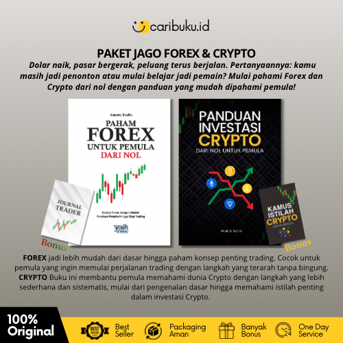 Paket Hemat FOREX CRYPTO (Panduan Investasi Crypto & Paham Forex Untuk Pemula Bonus Journal Trader &