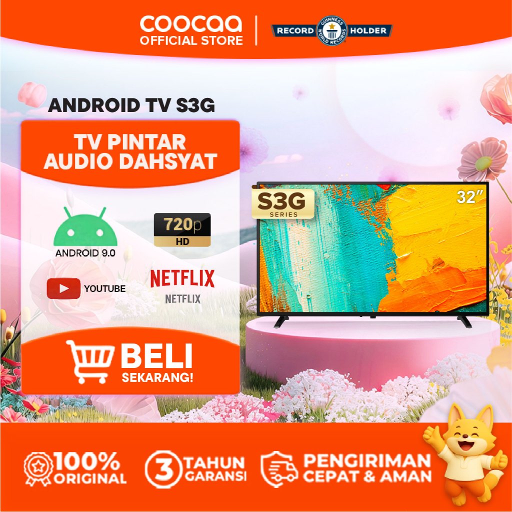 COOCAA 32S3G | SMART TV ANDROID | DIGITAL TV | HD PANEL | WIFI