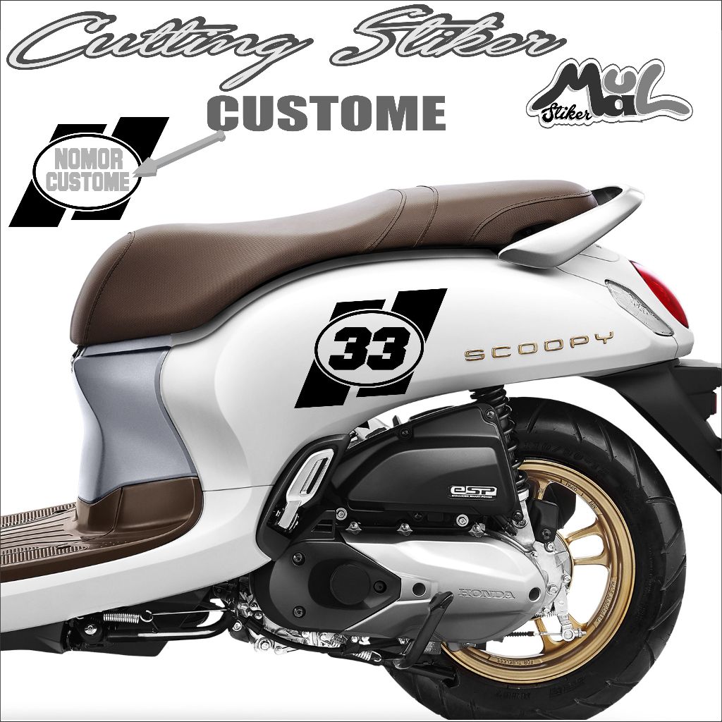 SC.055/STICKER CUTTING/STRIPING ALL MOTOR SCOOPY/STICKER SCOOPY /STICKER BODY CUSTOM NOMER