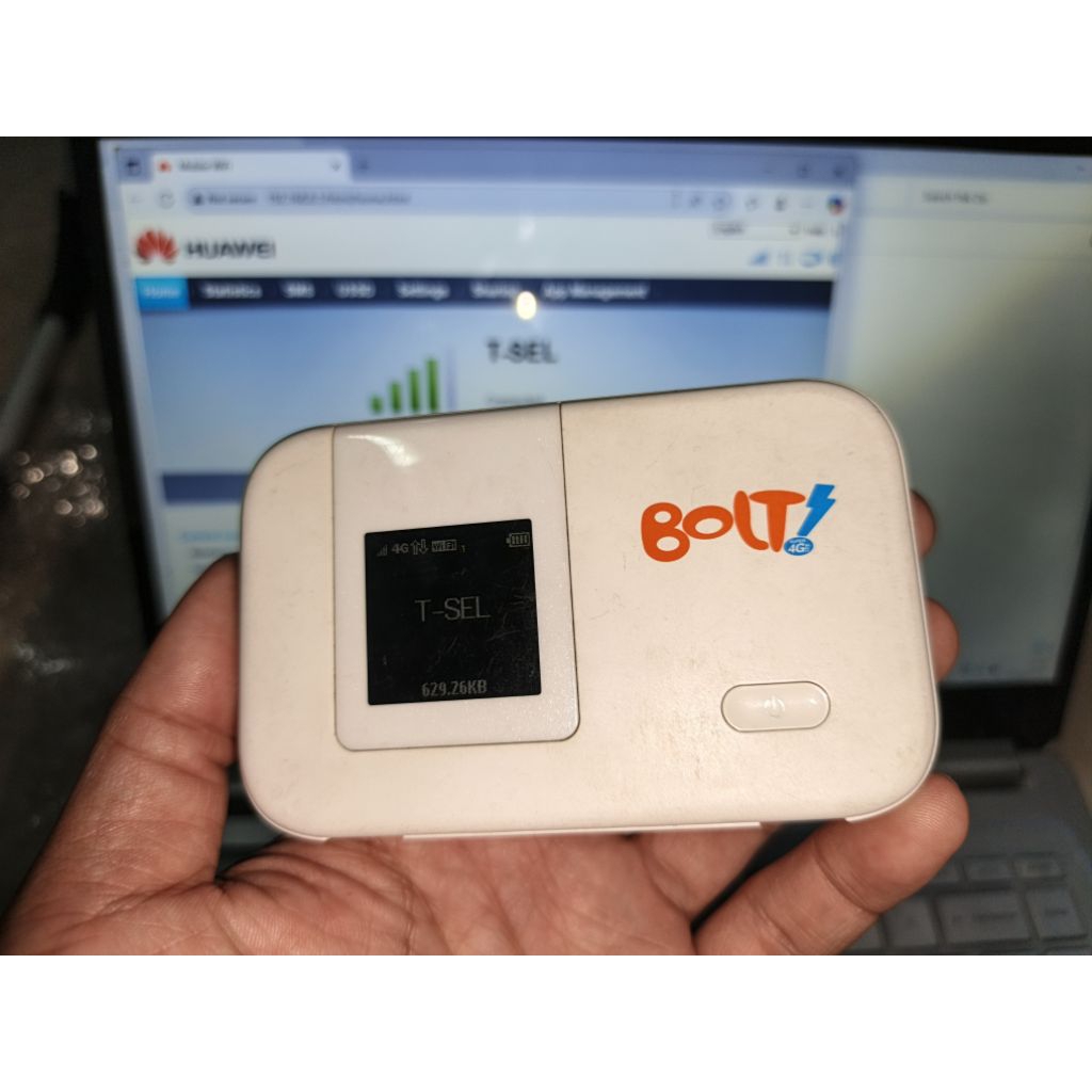 MiFi Bolt E5372s Max 3560mAh 4G All Operator GSM Support ByPass Batre, Axis Warnet TTL64 dan Paket U