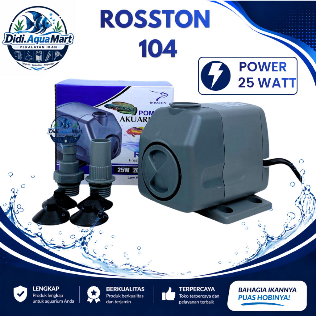 POMPA ROSSTON RS 104 105i 106 Water Pump Pompa Aquarium Kolam Aquascape