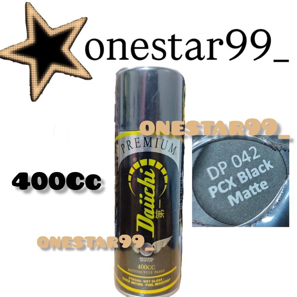 Pilok pylox pilox Cat Daiichi Daichi Pcx Black Matte 042 Hitam Doff 400Cc Daici