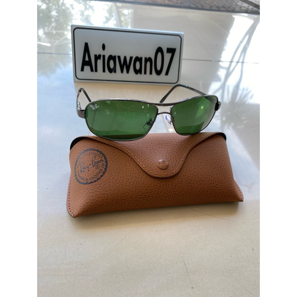 kacamata ray-ban rb 3343 frame gan kaca hijau