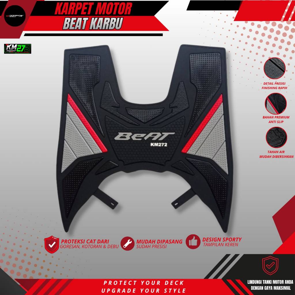 AKSESORIS MOTOR BEAT KARBU - Karpet Motor Beat 2008 sd 2012 - Karpet Beat Karbu